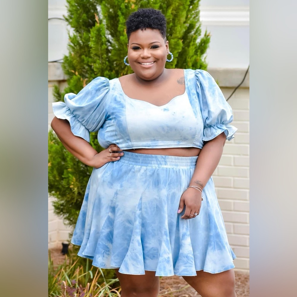 Plus Size 2pc skirt set